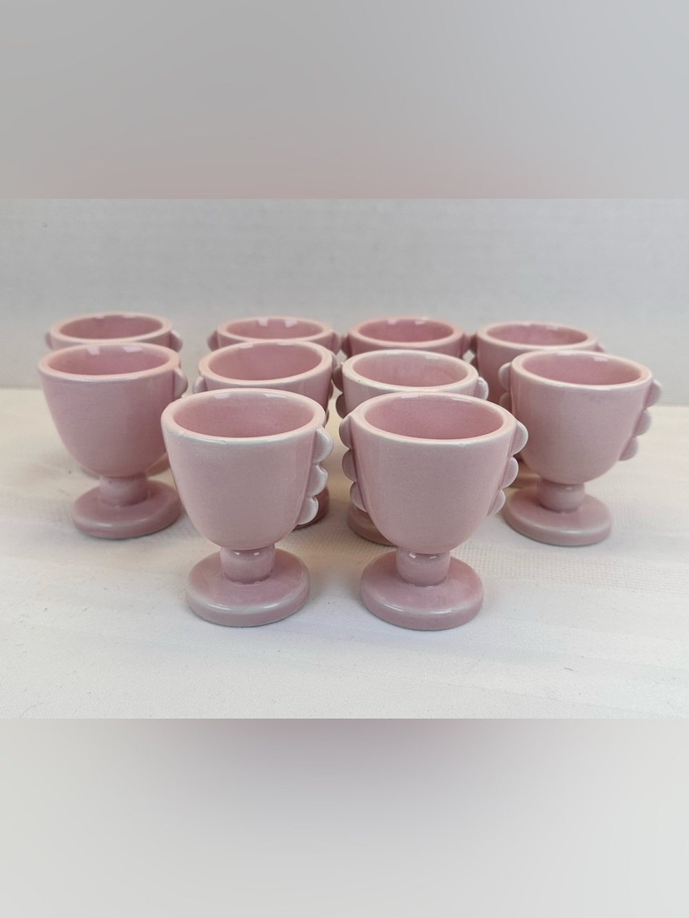 Target Bullseye’s Playground Pink Ceramic Trophy Scalloped Egg Cup